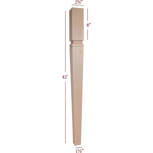 Slender Tapered Mission Bar Leg