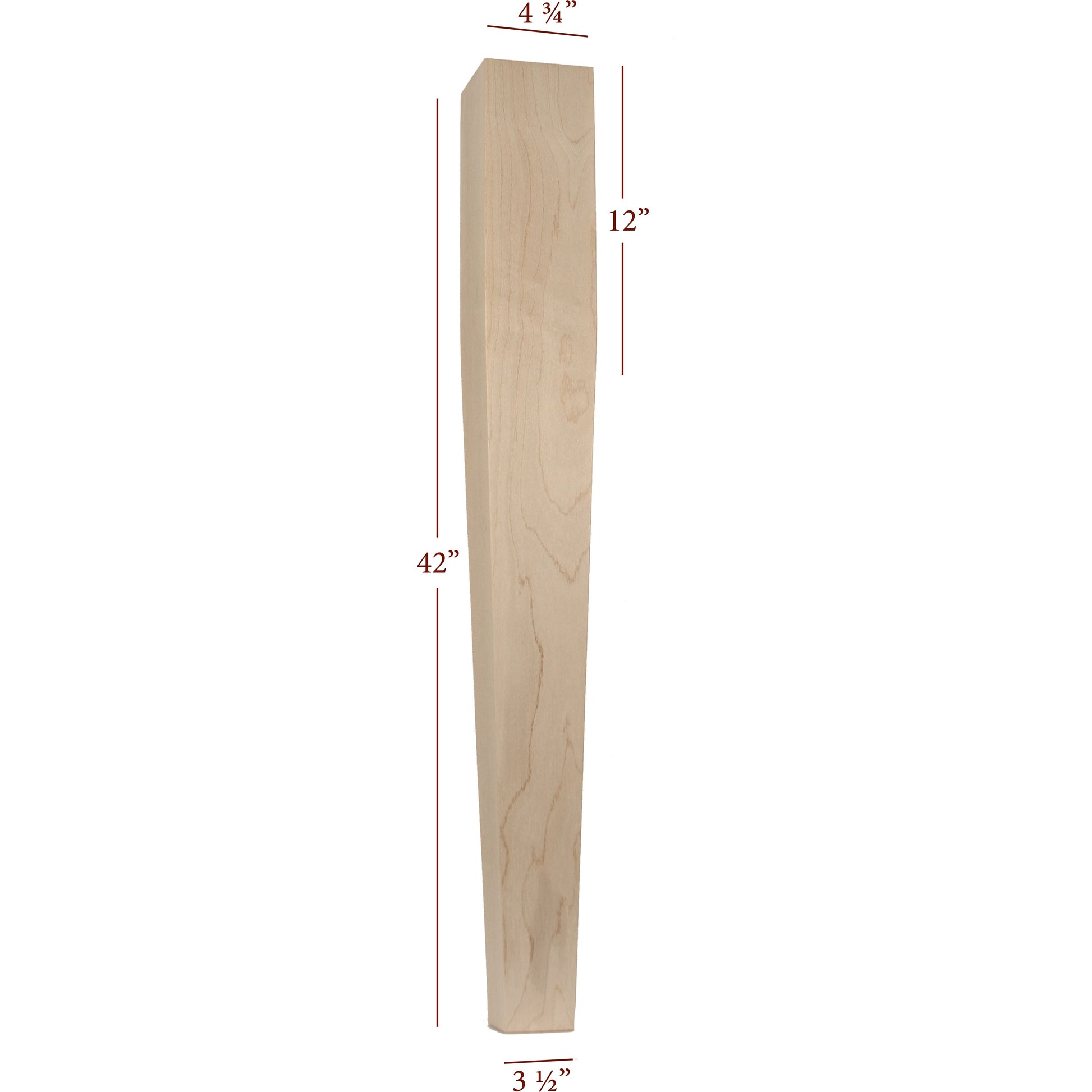 Massive Four Sided Taper Bar Post