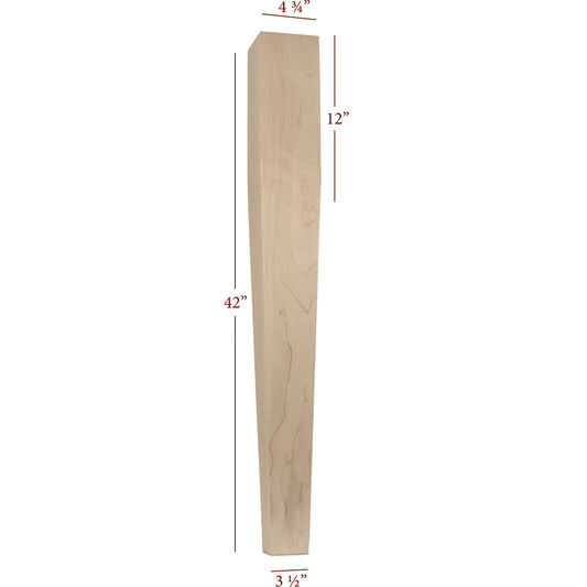 Massive Four Sided Taper Bar Post