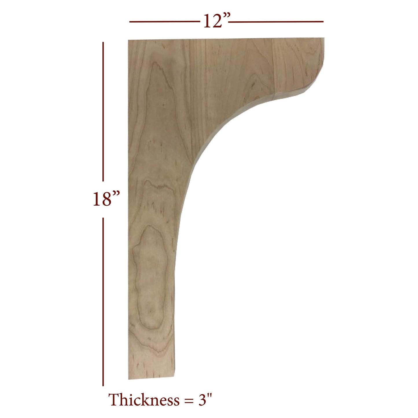 Bridge to Hutch Wide Plain Bar Bracket