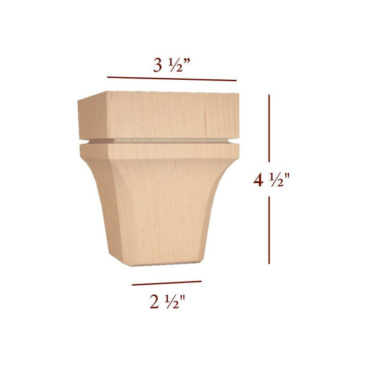 4.5" Mission Bun Foot