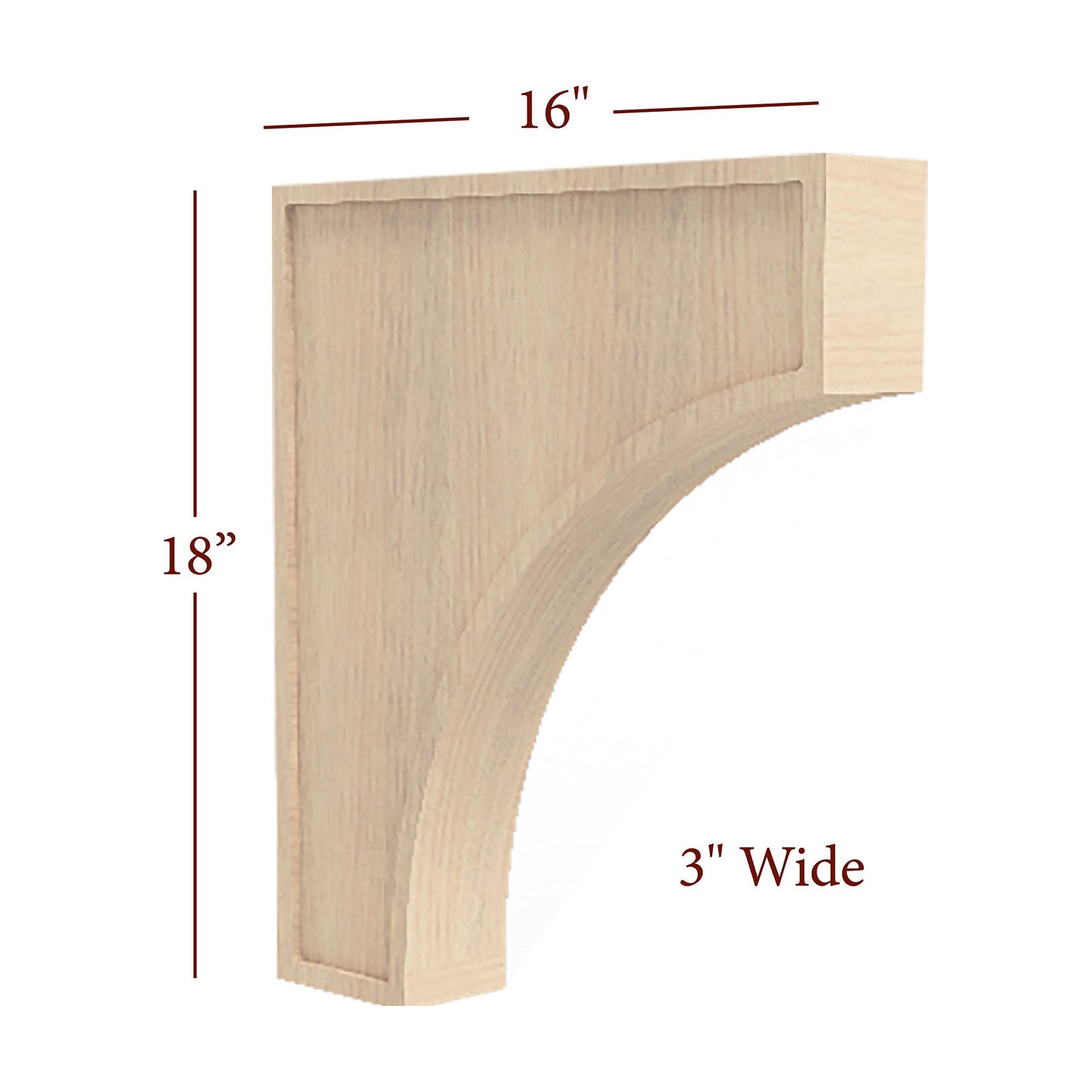 Large Transitional Mission Hood Corbel