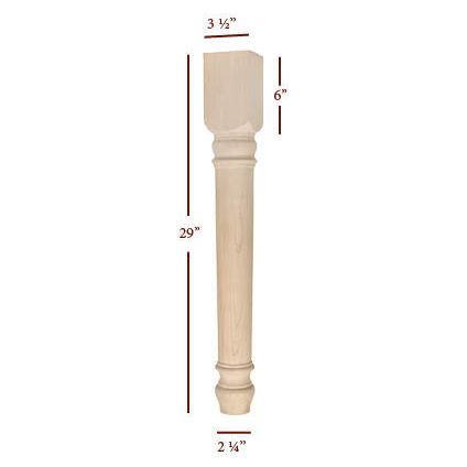 Lincoln Plain Round Dining Table Leg