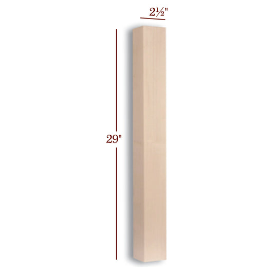 29" Slender Skyline Furniture Table Leg