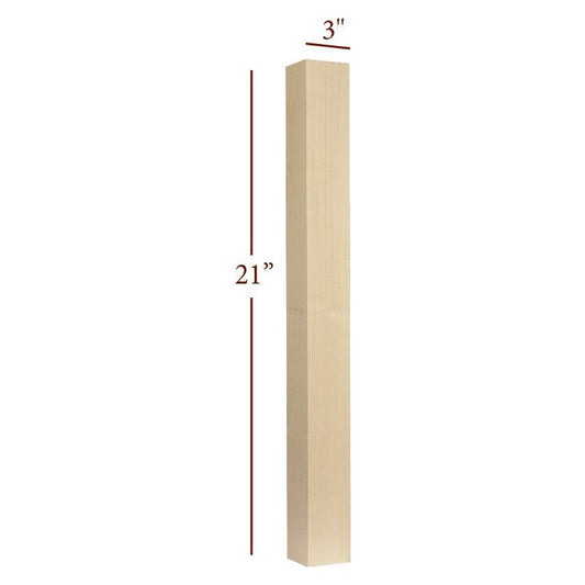 21" Small Skyline Furniture Table Leg