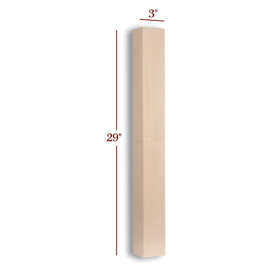29" Small Skyline Furniture Table Leg