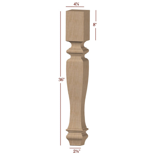 Shenandoah Massive Square Kitchen Island Leg