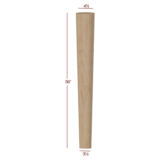 Massive Kennedy Contemporary Round Tapered Island Leg