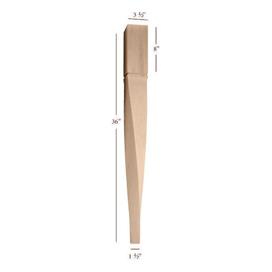 Helix Medium Single Right Twist Tapered Island Leg