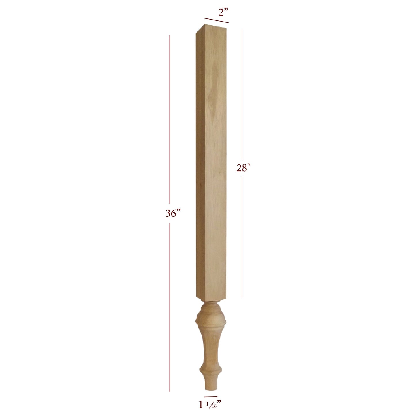 Grand Plain Traditional Furniture Vanity Leg