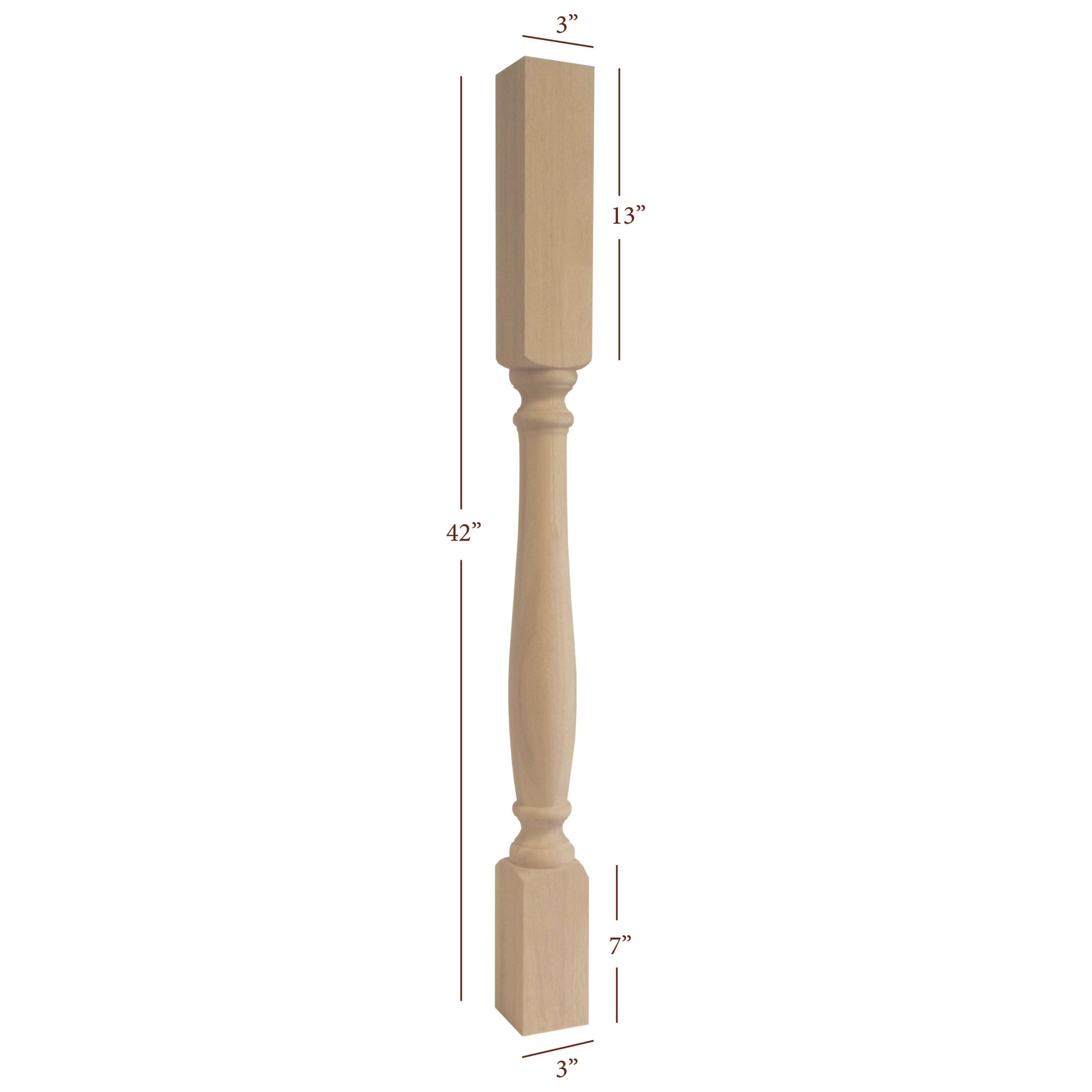 Small Williamsburg Bar Post – Fancy Table Legs