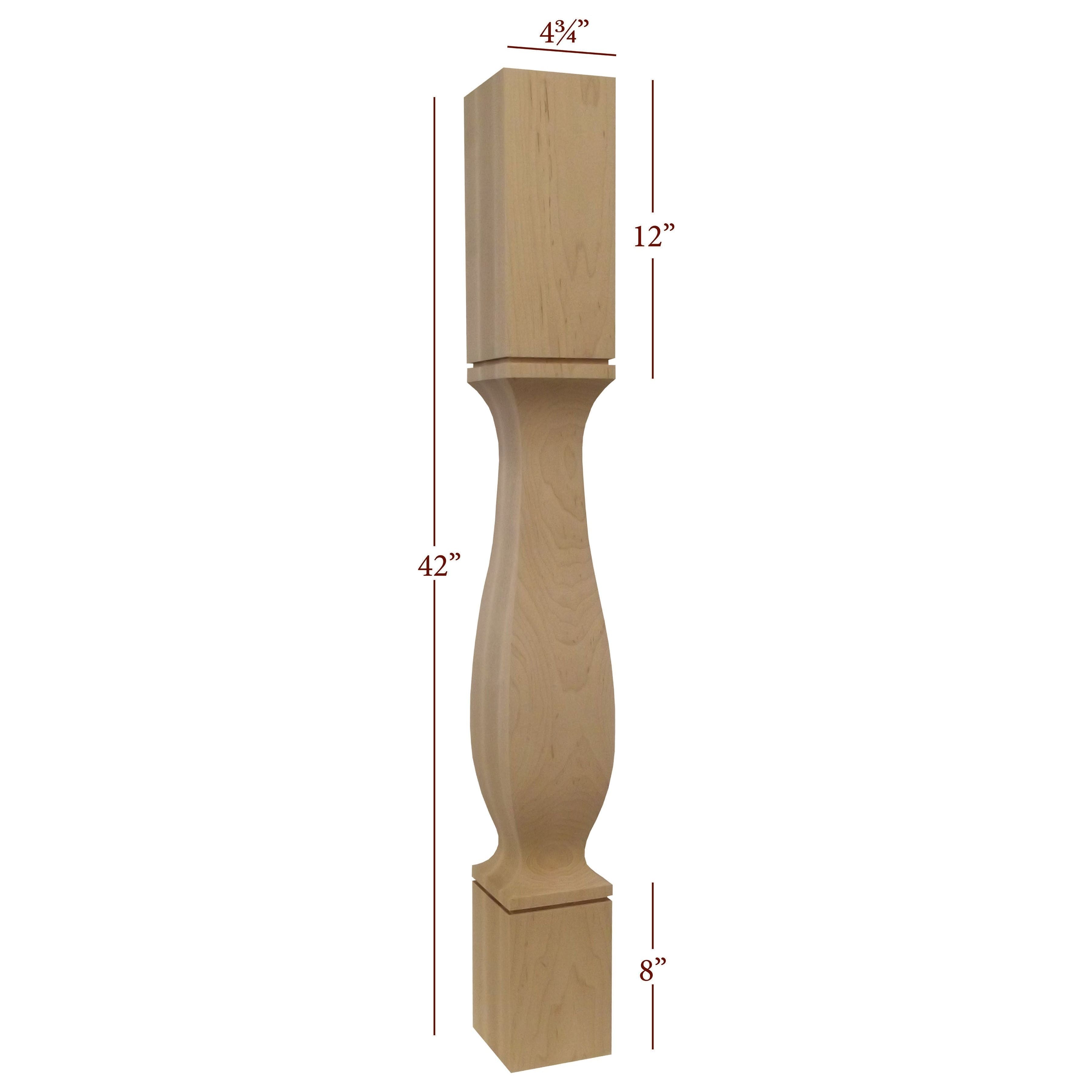 Massive Square Vanderbilt Kitchen Bar Post – Fancy Table Legs