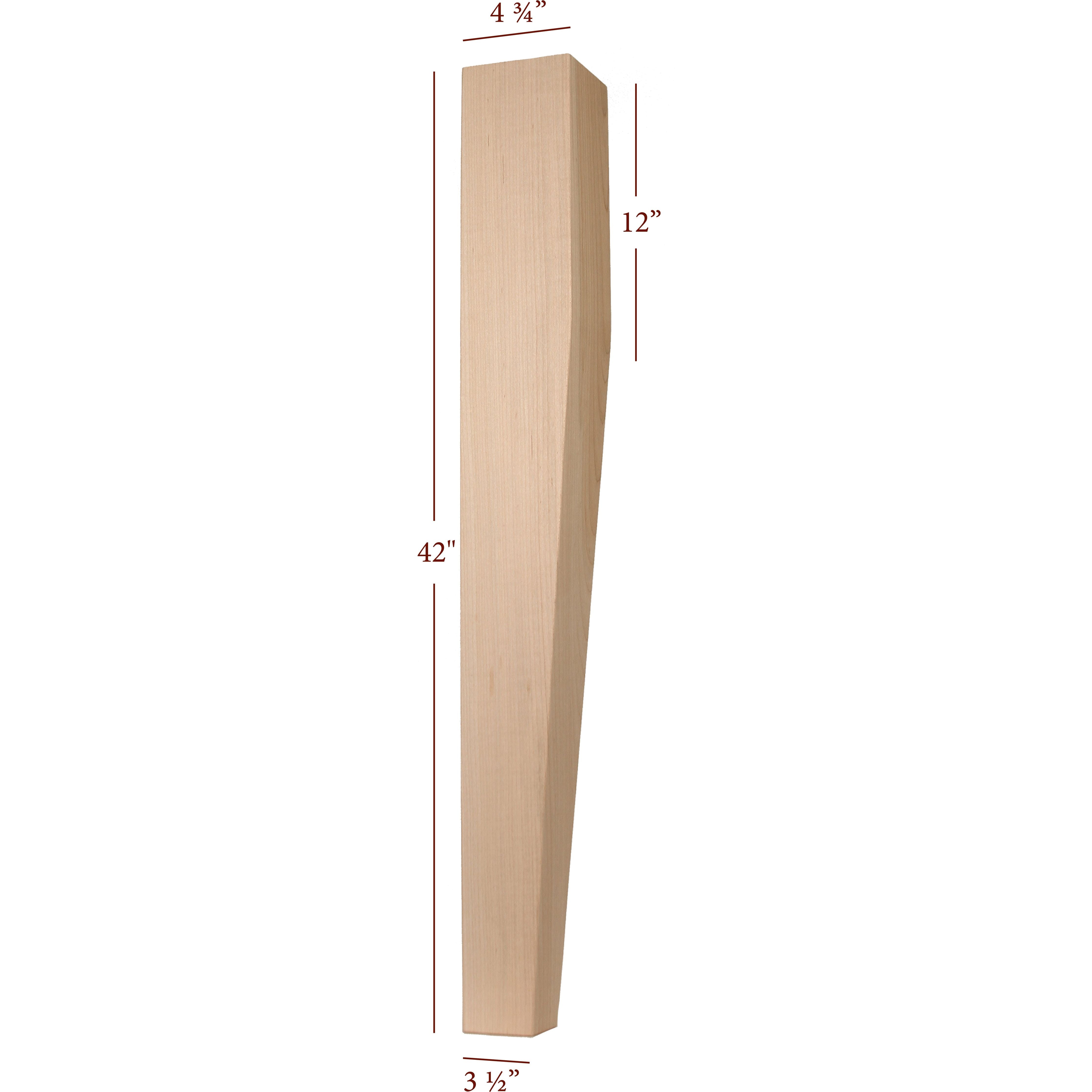 Massive Two Sided Taper Bar Post – Fancy Table Legs