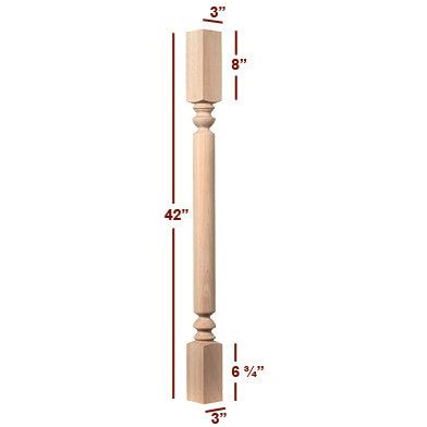Small Madison Bar Post – Fancy Table Legs
