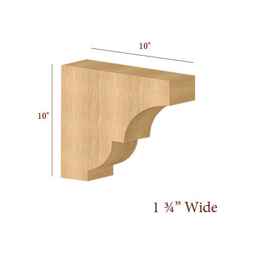 Narrow Craftsman Overhang Bar Bracket