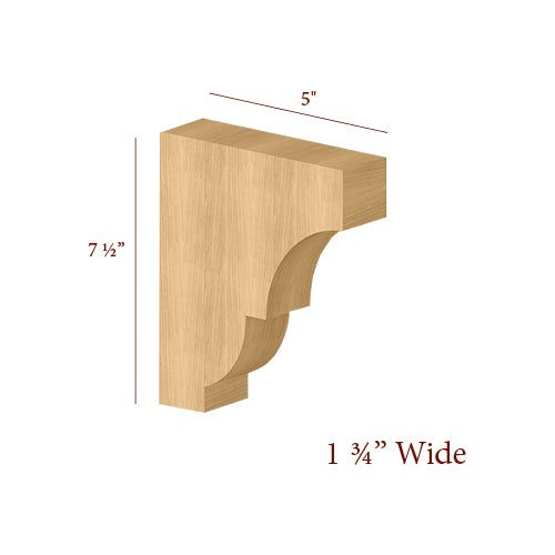 Narrow Small Craftsman Bar Bracket