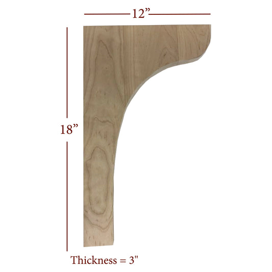 Bridge to Hutch Wide Plain Bar Bracket