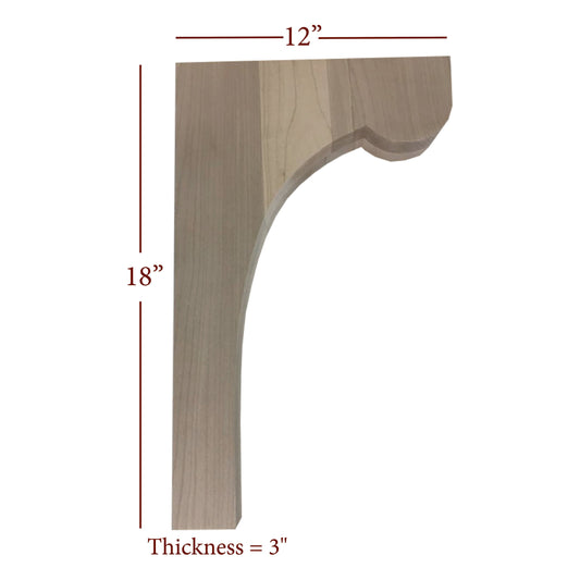 Bridge to Hutch Wide Cove Bar Bracket