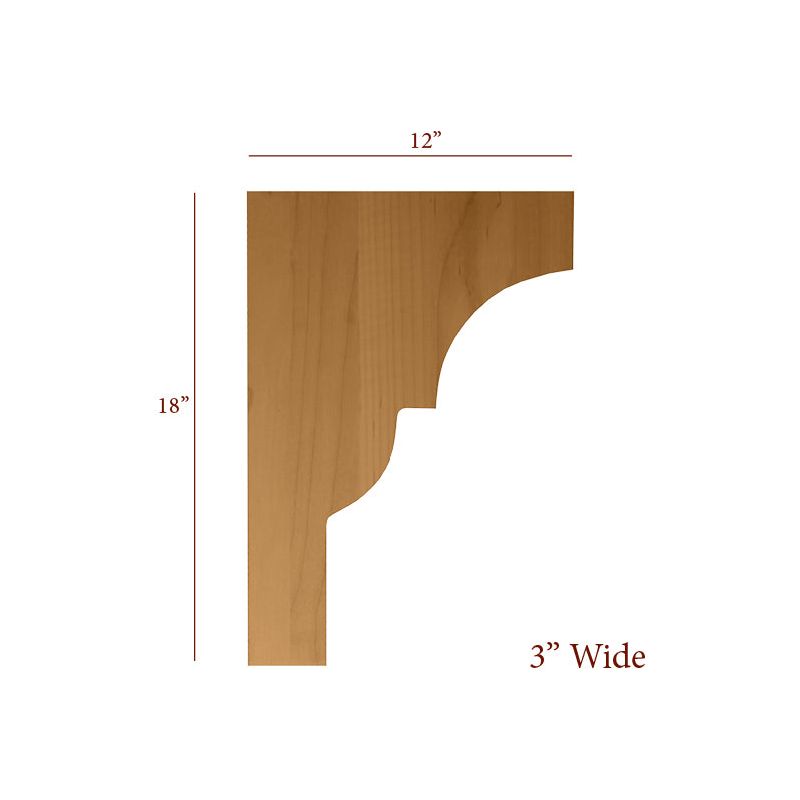 Wide Bridge to Hutch Craftsman Corbel