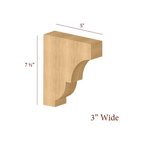 Wide Craftsman Small Bar Bracket