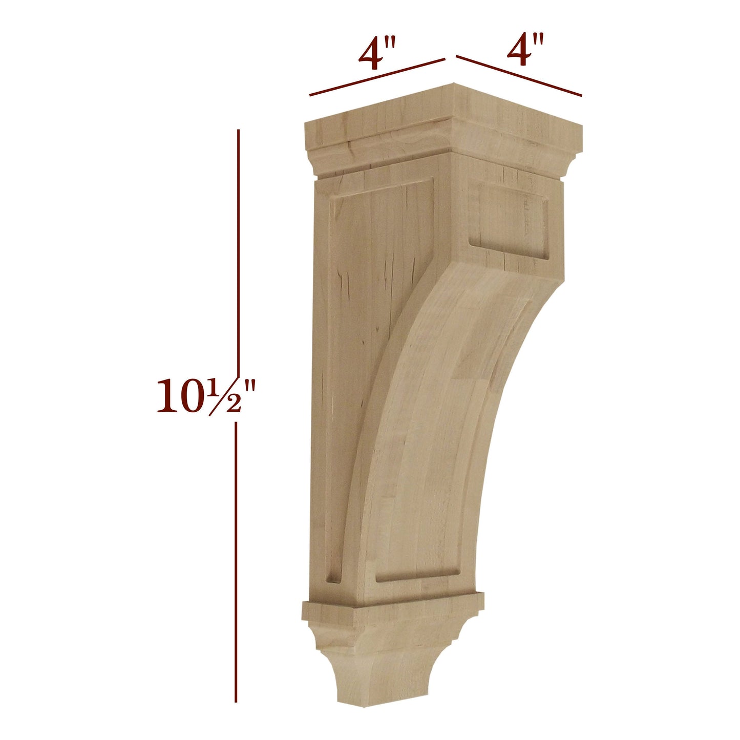 Extra Small Full Window Shaker Contemporary Mission Corbel