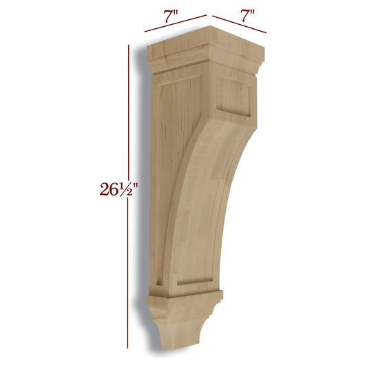 Large Full Window Contemporary Mission Corbel