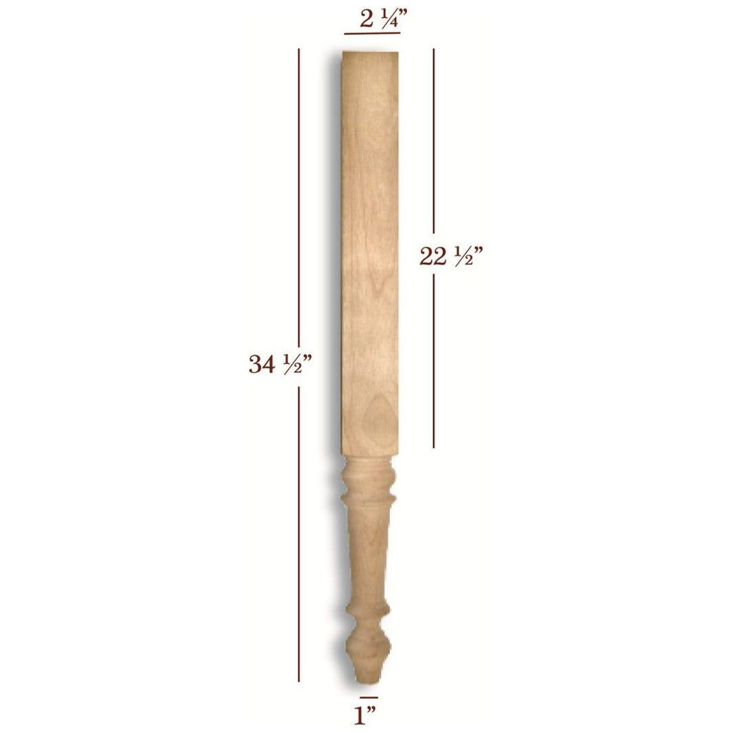 Wood Vanity Legs & Posts | Fancy Table Legs
