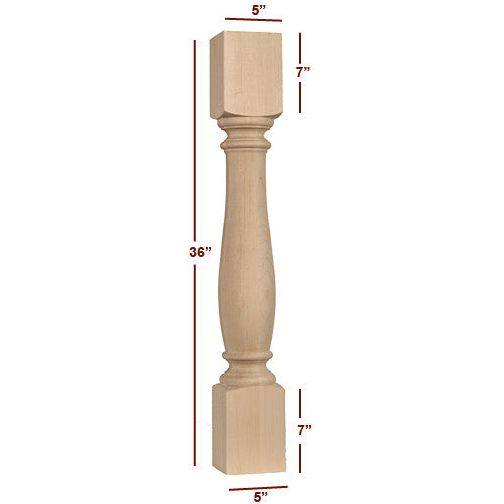 Massive Williamsburg Island Leg – Fancy Table Legs
