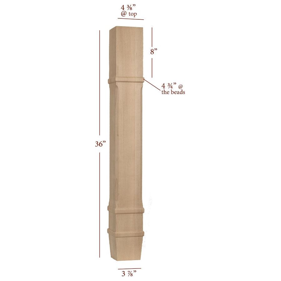 Massive Contemporary Charleston Island Leg – Fancy Table Legs