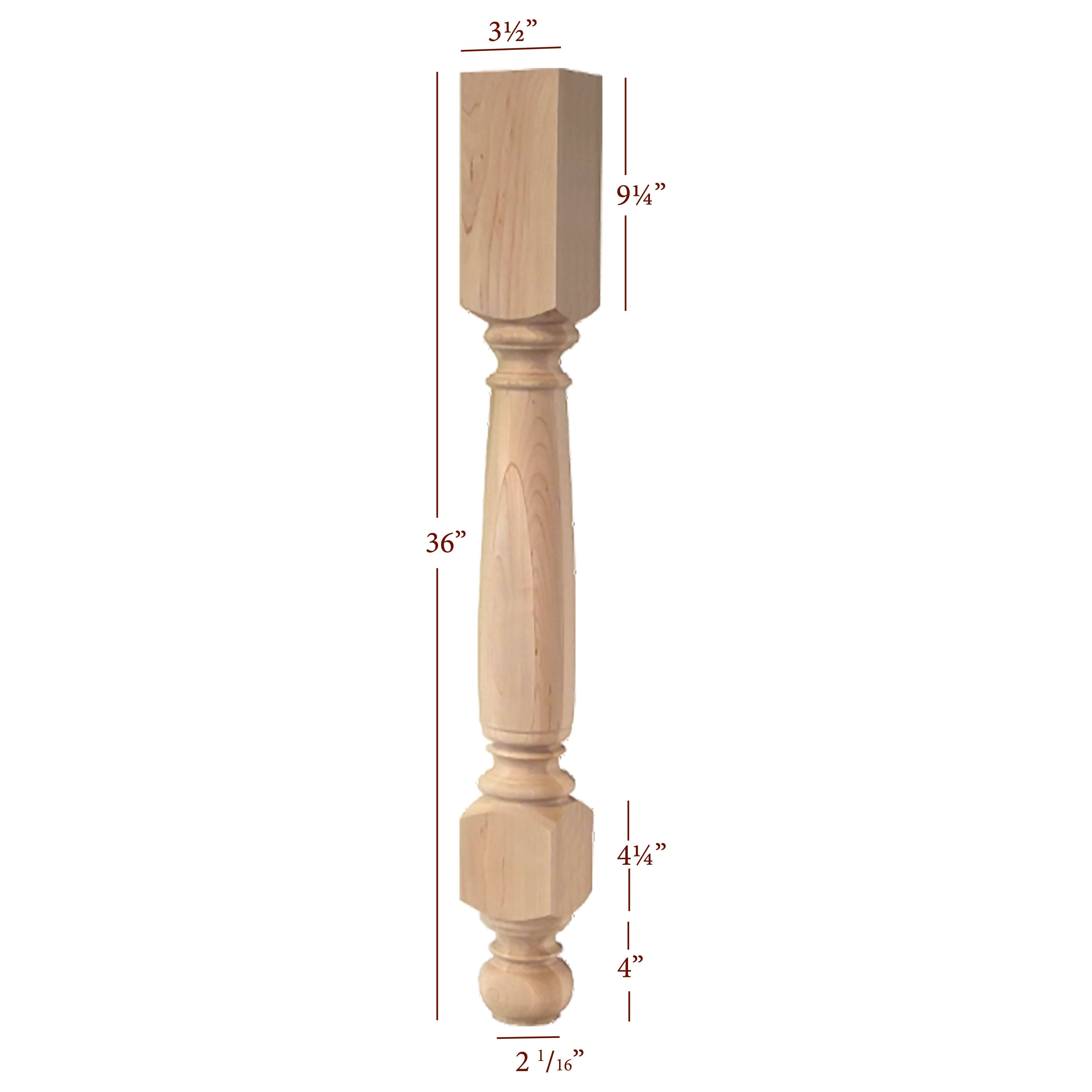 Franklin Farm Island Leg – Fancy Table Legs