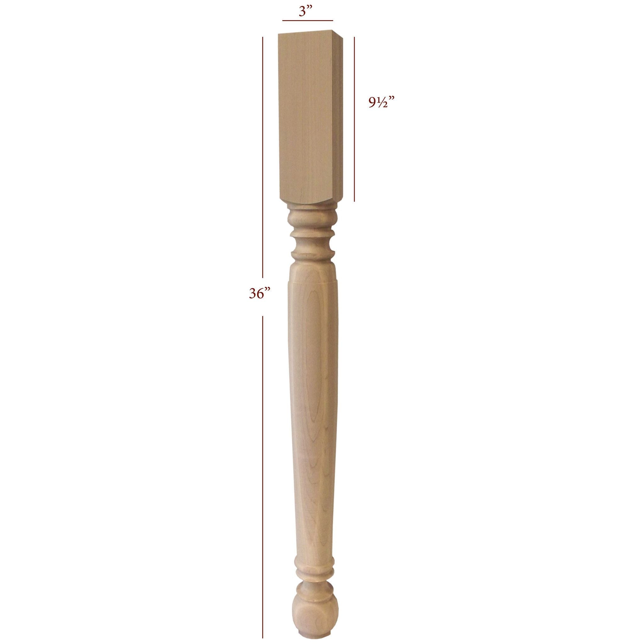 Small Roosevelt Farm Island Leg – Fancy Table Legs
