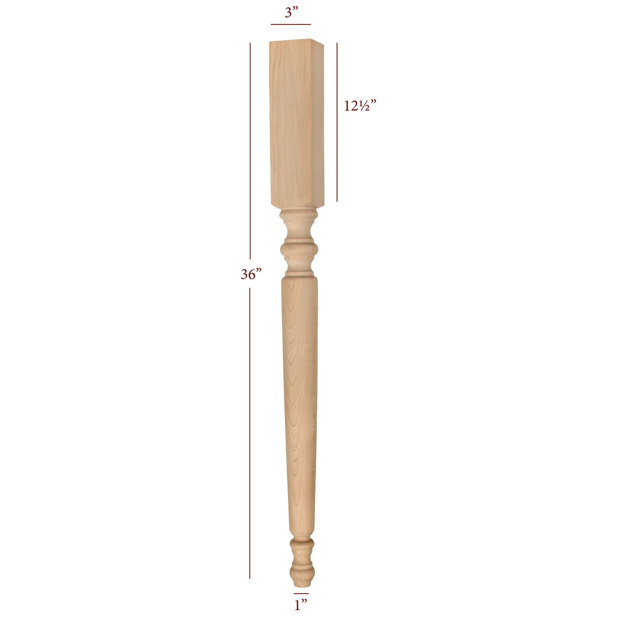 Small Hamilton Plain Island Leg – Fancy Table Legs