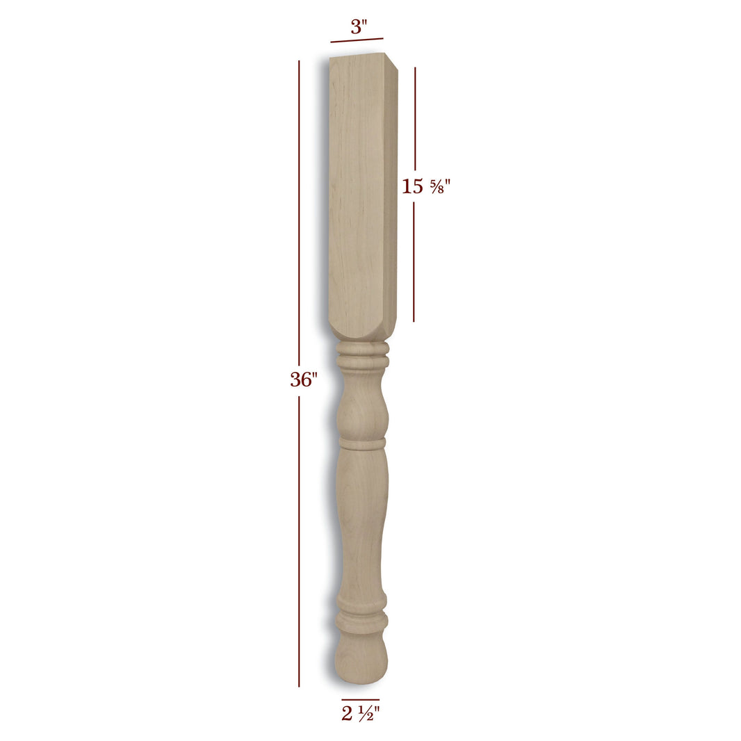 Wooden Table Legs & Posts | Fancy Table Legs