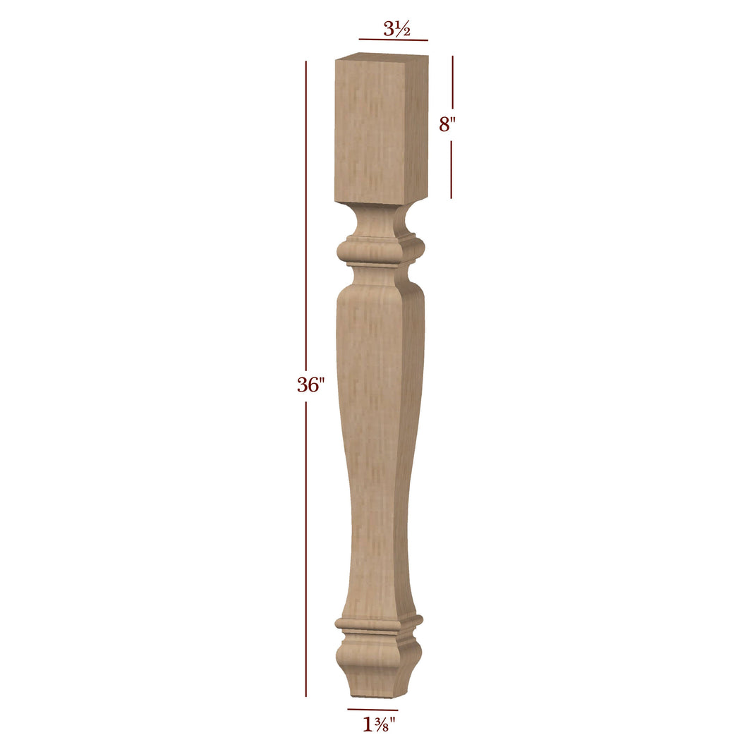 Wooden Table Legs & Posts | Fancy Table Legs