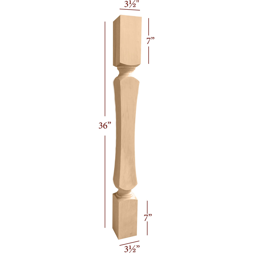 Handcrafted Wooden Table Legs & Posts | Modern Furniture Legs – Fancy ...