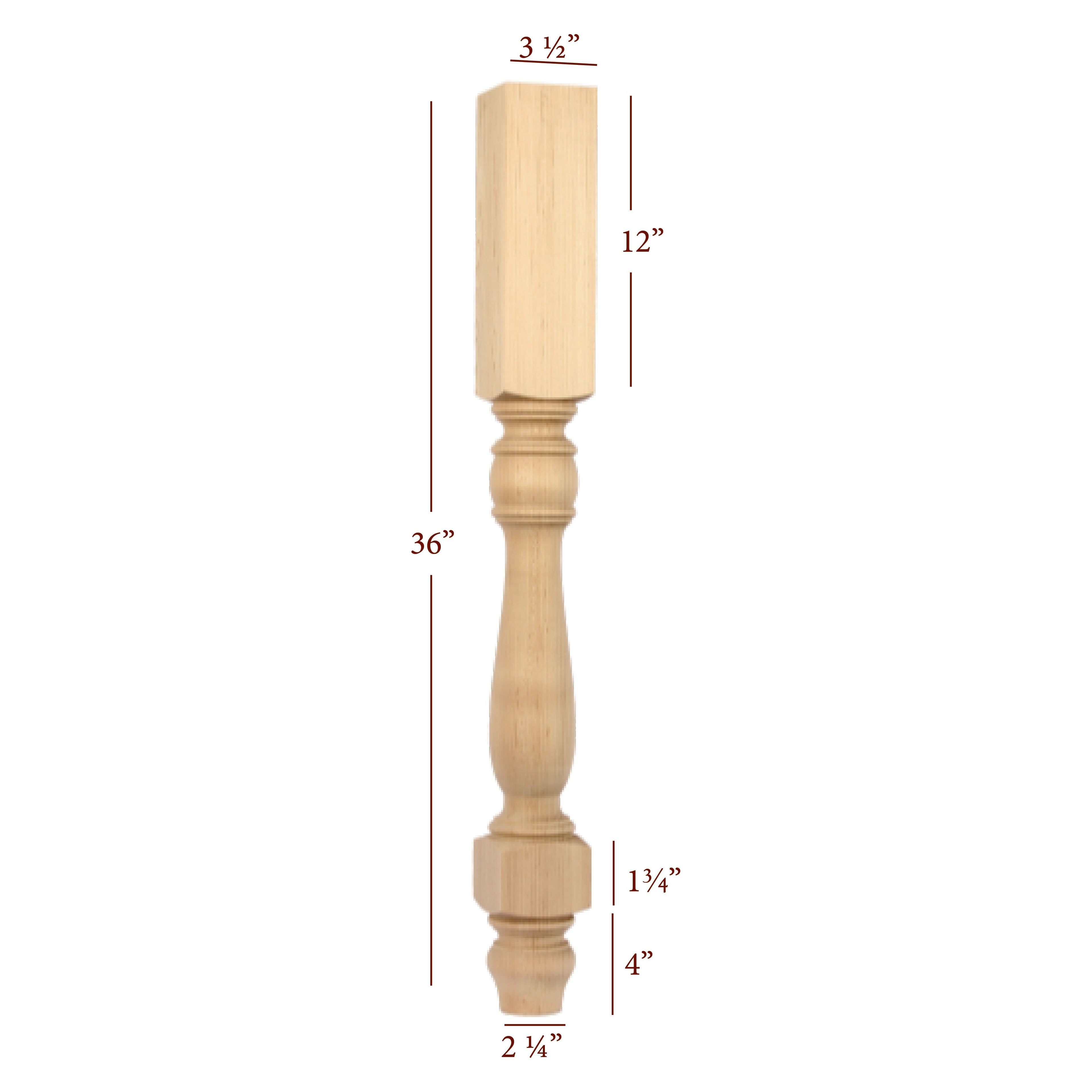 Winston Farm Island Leg – Fancy Table Legs