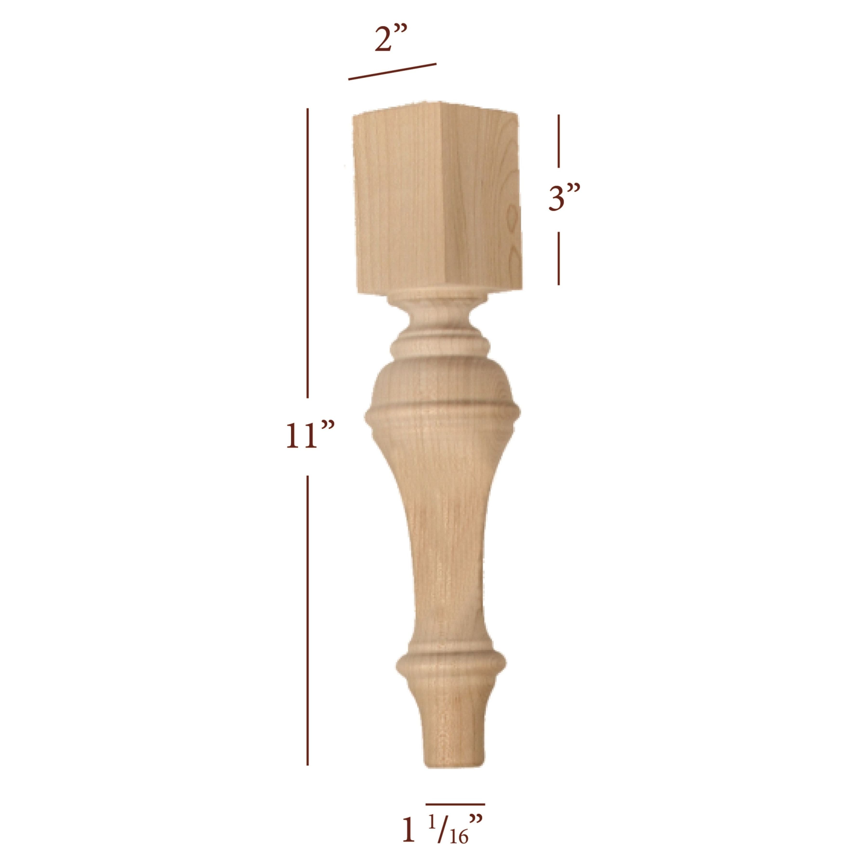 Grand Plain Traditional Furniture Leg – Fancy Table Legs