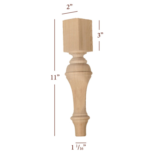 Grand Plain Traditional Furniture Leg