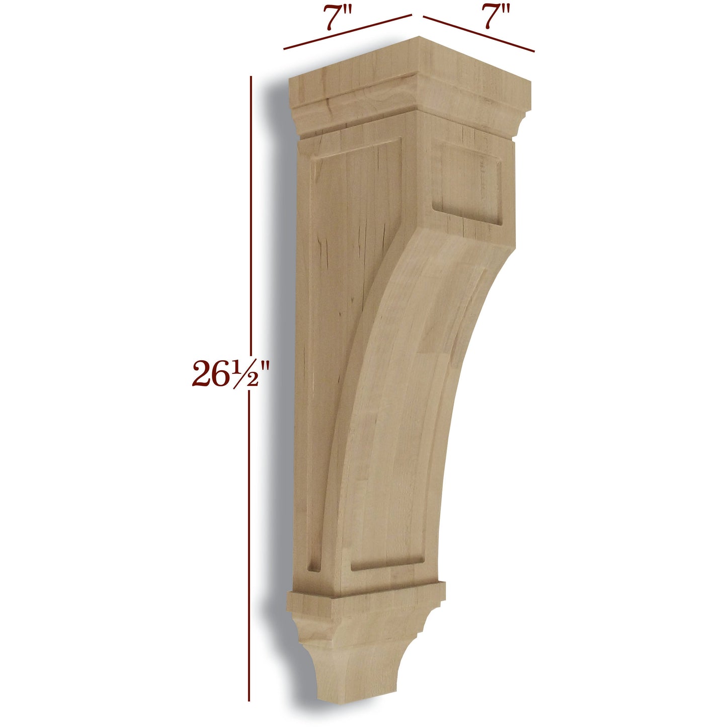 Large Full Window Contemporary Mission Corbel